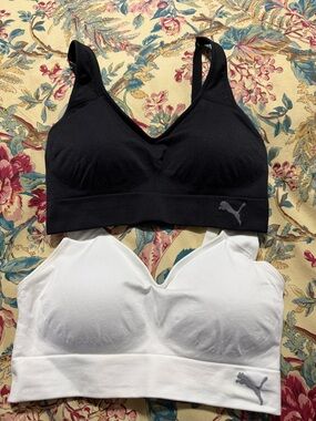 Puma Seamless Sports Bra Duo - Black & White